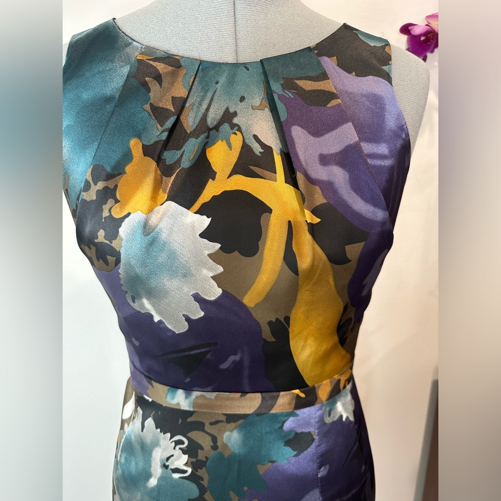 Tahari Black Halter Peplum Cocktail Dress - Picture 2 of 13